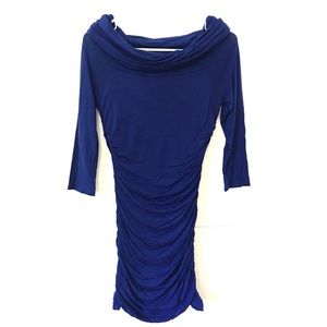 Blue bodycon dress
